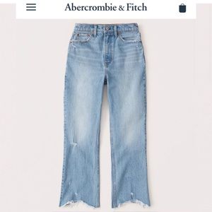 Ultra high rise kick flare jeans